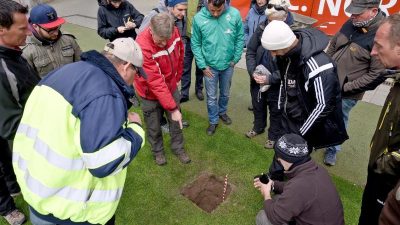 Greenkeeper im Stadion: Hohe Erwartungshaltungen