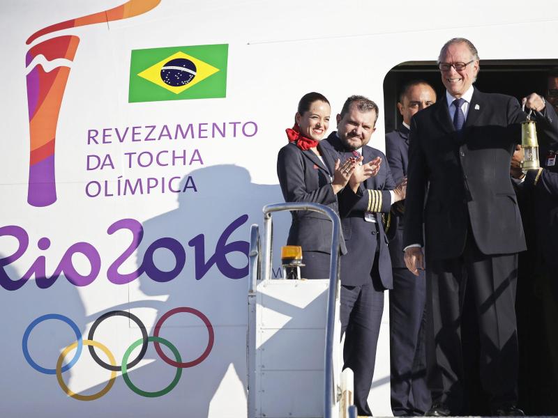 Olympische Flamme in Brasilien eingetroffen – 12 000 Fackelträger