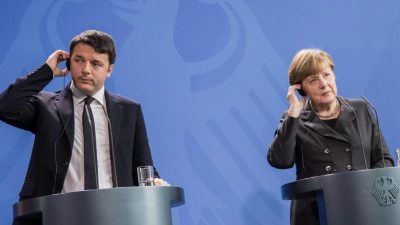 Flüchtlingskrise und EU-Wirtschaftspolitik: Merkel trifft Renzi in Rom