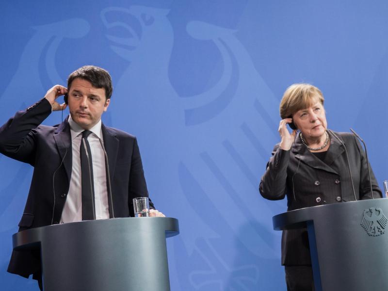 Flüchtlingskrise und EU-Wirtschaftspolitik: Merkel trifft Renzi in Rom