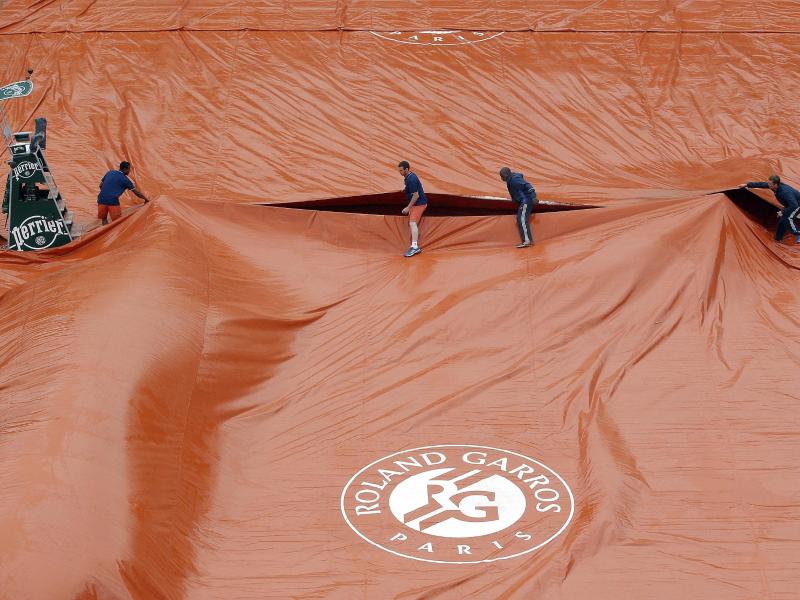 Nur eine halbe Stunde Tennis: Regen stört French Open