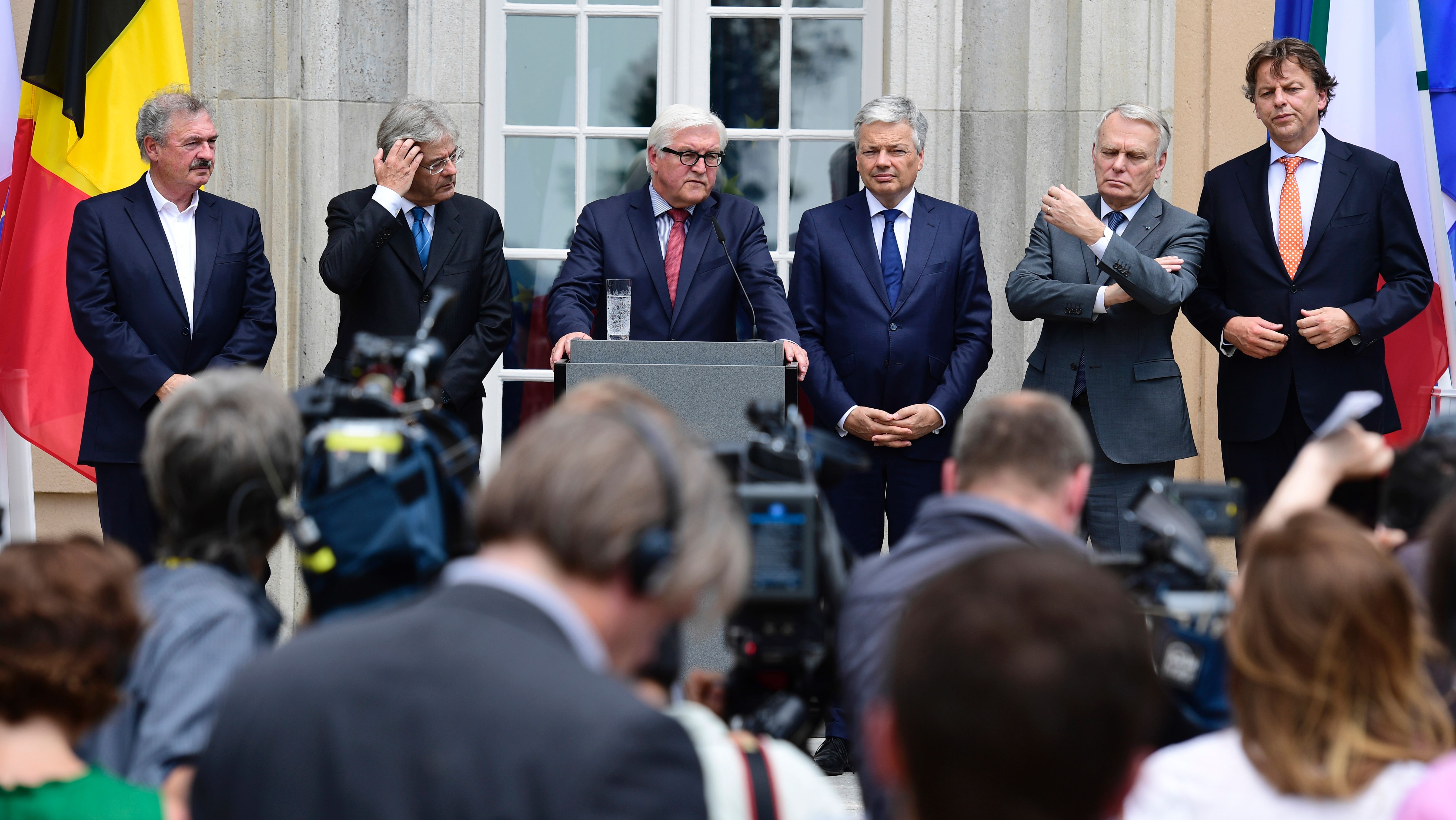 Krisentreffen in Berlin: Außenminister der EU-Gründerstaaten versuchen Neuanfang