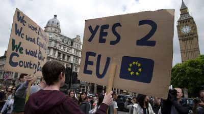 Mehr als drei Millionen Briten fordern zweites EU-Referendum