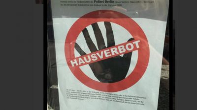 Ausnahmezustand linker Gewalt in Berlin: Hausverbot für Polizei in Bäckerei in Rigaer Straße