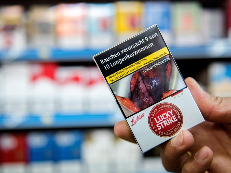 Mehrheit hält Zigaretten-Schockfotos für wirkungslos