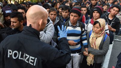Mehrzahl geschleuster Flüchtlinge und Migranten an Grenze zu Tschechien
