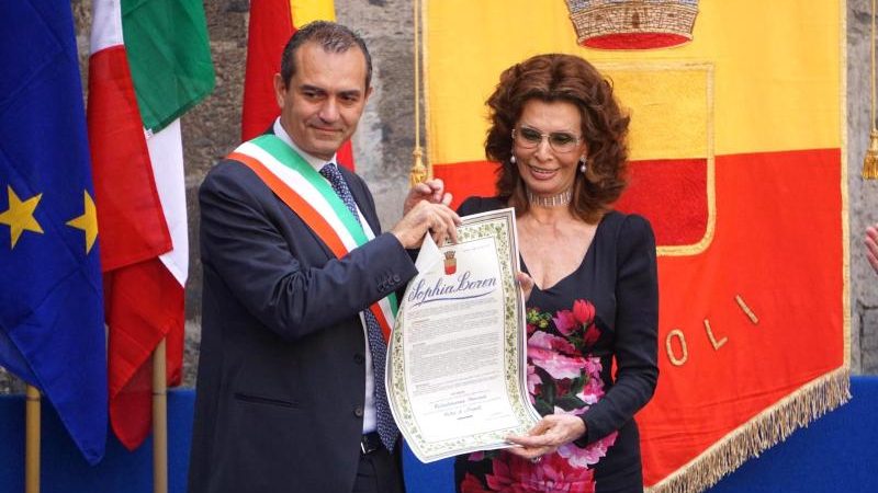Sophia Loren Ehrenbürgerin von Neapel