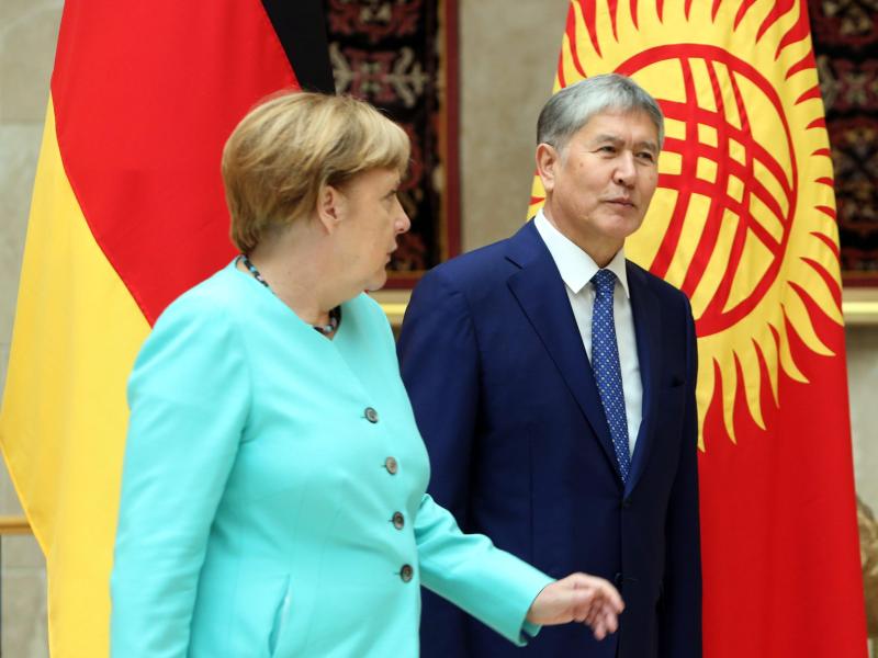 Merkel erstmals in ehemaliger Sowjetrepublik Kirgistan