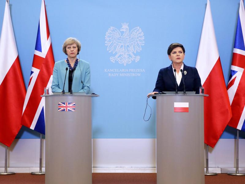 Polen und Großbritannien: Szydlo und May wollen enger zusammenarbeiten