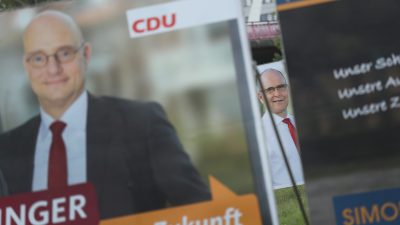 Wahl Meck-Pomm: Grünen-Kandidatin demontiert CDU-Plakate – Strafanzeige