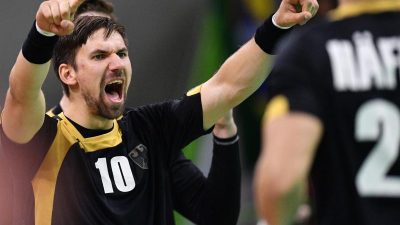 Deutsche Handballer im Olympia-Viertelfinale