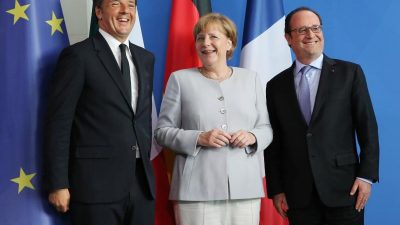 Merkel, Renzi und Hollande beraten über Zukunft Europas