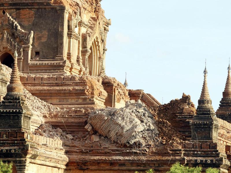 Erdbeben in Myanmar beschädigt viele historische Tempel