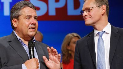 SPD-Chef Gabriel nach #Berlinwahl: „Müller ist Berlins nächster Regierender. Das wollten wir.“