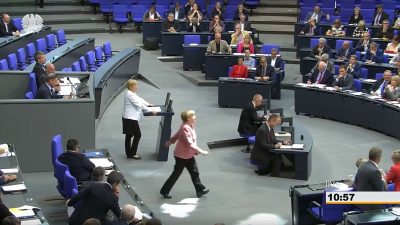 Bundestagspräsident mahnt Merkel vor versammeltem Plenum ab – „Einen Augenblick, Frau Kollegin“