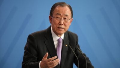 UN-Generalsekretär Ban Ki-moon verabschiedet sich