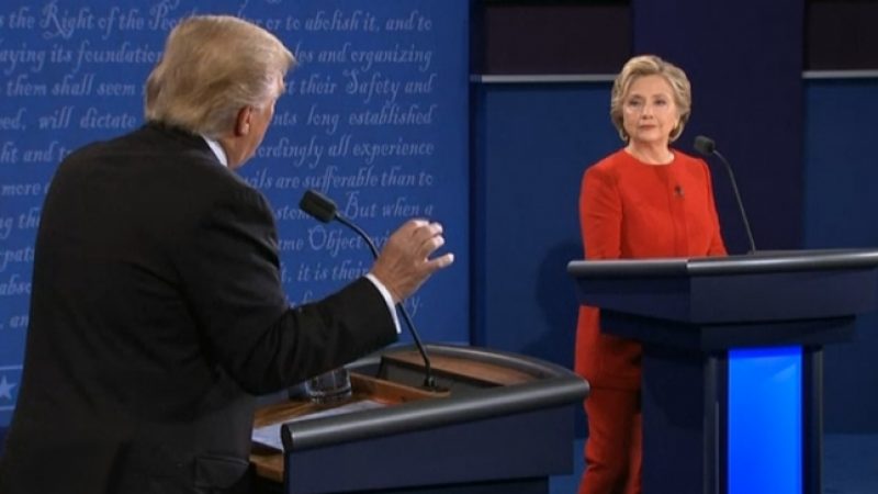 Zweites Fernsehduell zwischen Clinton und Trump