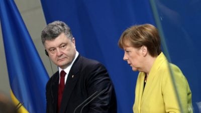 Merkel und Poroschenko: Treffen mit Russland noch nicht möglich