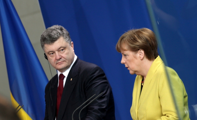 Merkel und Poroschenko sprechen über Minsker Vereinbarungen