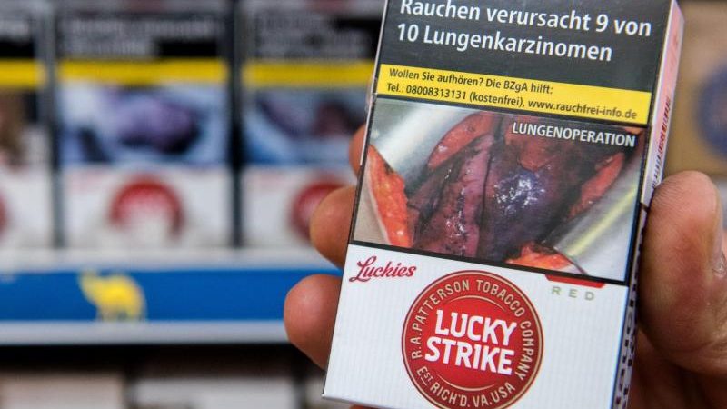Tabakindustrie findet Schockbilder wirkungslos