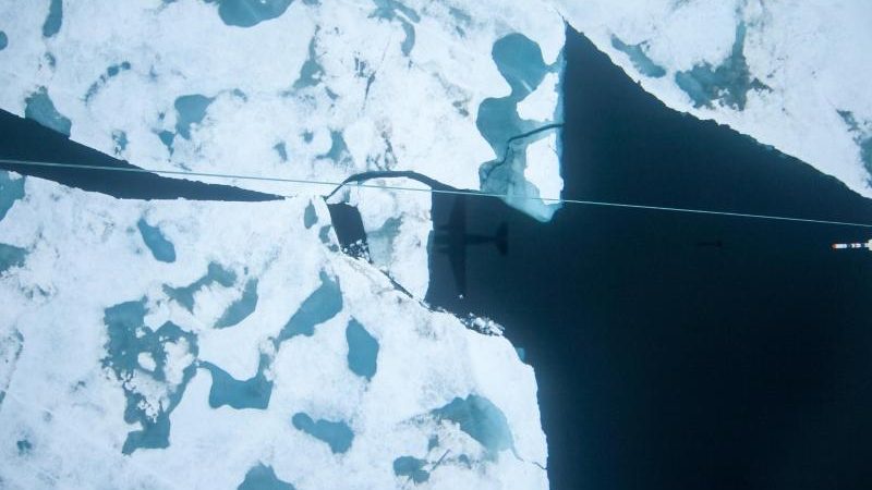 Meereis in Arktis taut erstmals bis zum Nordpol