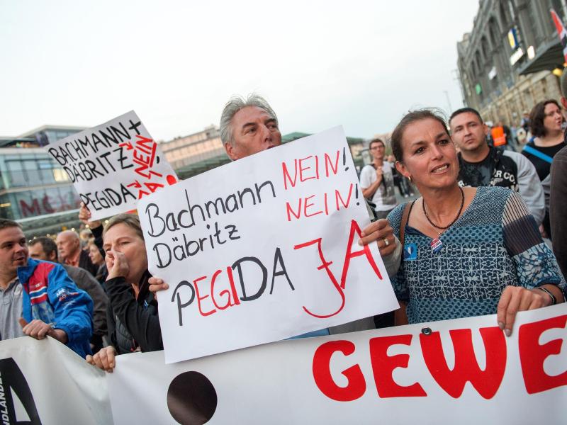Pegida-Streit in Dresden: Festerling fordert mit Gegendemo Rücktritt von Bachmann