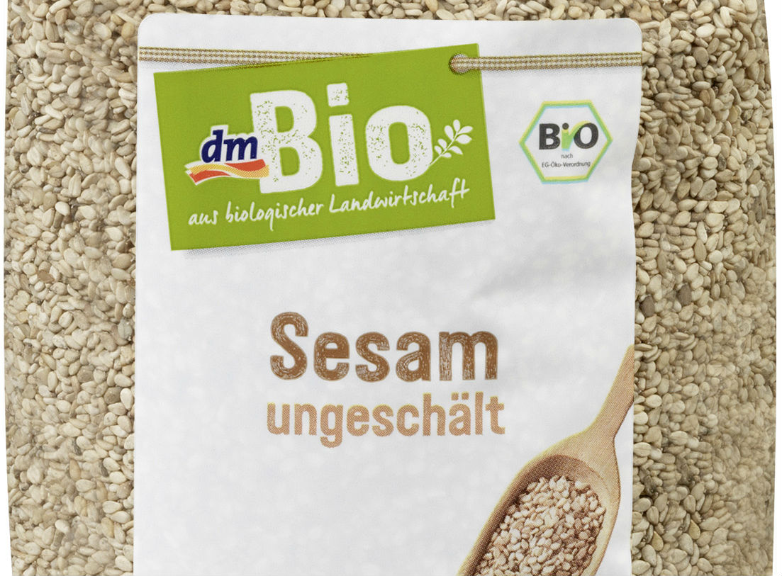 Salmonellengefahr: DM ruft vorbeugend den Artikel „DM-Bio Sesam ungeschält 500 g“ zurück