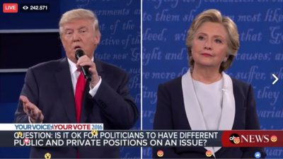 TV-Duell – Clinton: „Gut, dass Trump nicht regiert“ – Trump: „Weil Sie dann im Gefängnis wären!“