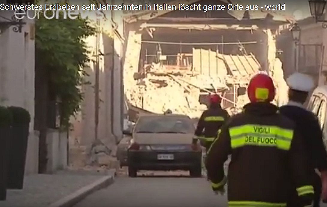 Mehr als 25.000 Obdachlose nach dem starken Erdbeben in Mittelitalien + VIDEO