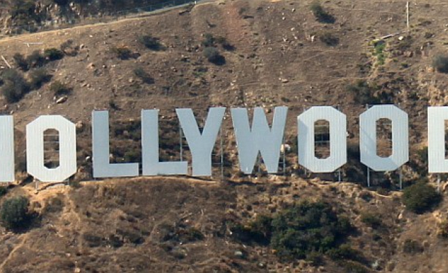 Erdrutsch in den Hügeln von Hollywood