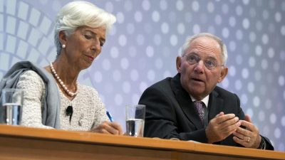 Offener Streit zwischen Schäuble und IWF über Deutsche Bank