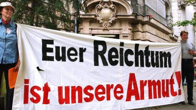 Arme bleiben arm – Reiche werden reicher: Einkommen in Deutschland ungleich wie nie