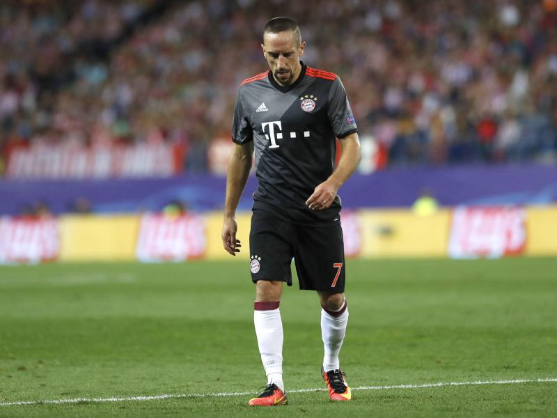Angeschlagener Ribéry fehlt FC Bayern zwei bis drei Wochen