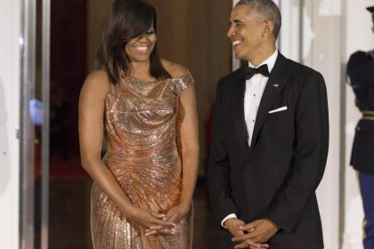 Michelle Obama begeistert bei letztem Staatsbankett mit Outfit
