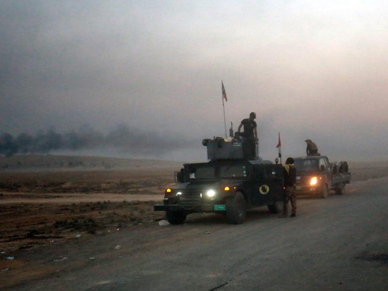 Schneller als erwartet: Irakische Kräfte rücken auf IS-Bastion Mossul vor