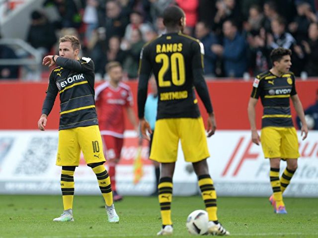 Dortmund kam gegen Ingolstadt nicht über ein 3:3 hinaus. Foto: Andreas Gebert/dpa