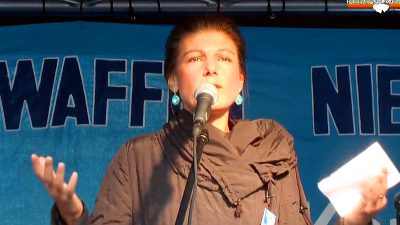 Wagenknecht: „Nicht nur Russland, alle Waffenlieferer sanktionieren!“ – „Halbverrückte und Kranke planen irgendwelche Kriege“