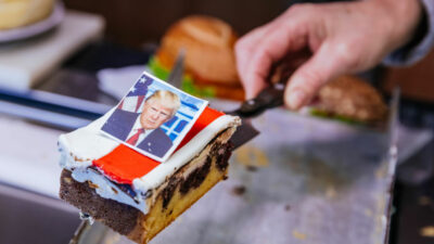 Trump-Bäckerei in der Heimatstadt der deutschen Vorfahren in der Pfalz