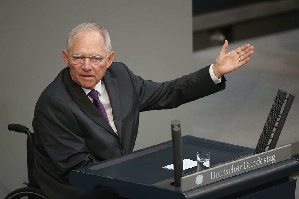 Schäuble fordert ein Ende der Niedrigzinspolitik in der EU und den USA