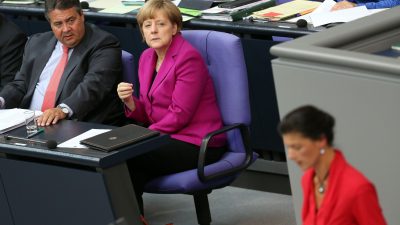 Wagenknecht kritisiert „fatale Wirtschaftspolitik“ und das „Weiter so“ von Merkel und Schwarz-Rot