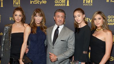 Stallones Töchter sind gemeinsam „Miss Golden Globe“