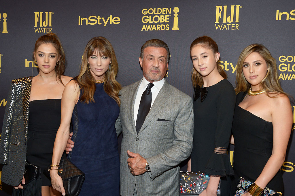 Stallones Töchter sind gemeinsam „Miss Golden Globe“