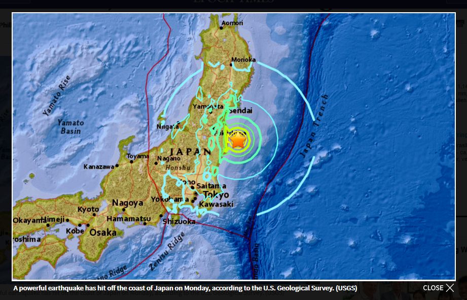 Stärke 6,9: Beben in Japan löst geringen Tsunami an Katastrophenreaktor aus