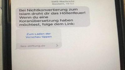 Verbraucherzentrale warnt vor Spam-SMS: „Bei Nichtkonvertierung zum Islam droht Höllenfeuer!“