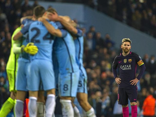Lionel Messi und Co. unterlagen Manchester City 3:1. Foto: Peter Powell/dpa