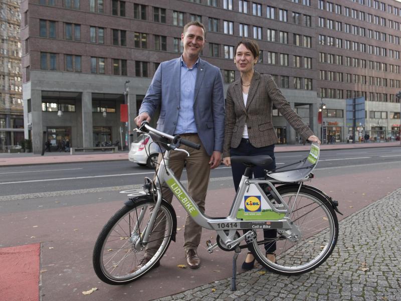 Bahn und Lidl starten neues Fahrradverleihsystem