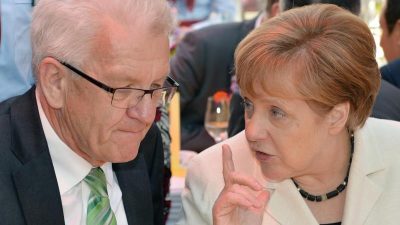 Grüne gehen auf Distanz zu Kretschmanns Merkel-Lob