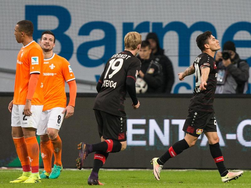 Leverkusen macht weiter Boden gut: 3:2 gegen Darmstadt