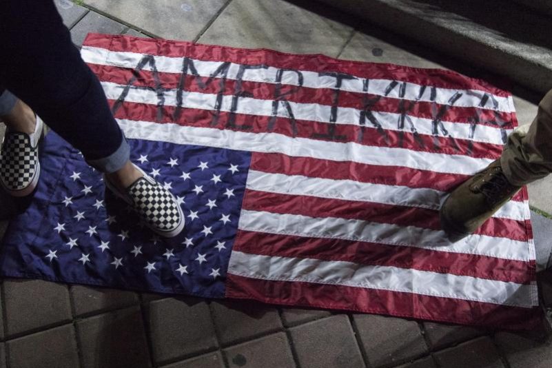 Wieder Proteste der US-Bürger gegen Wahlsieg Trumps