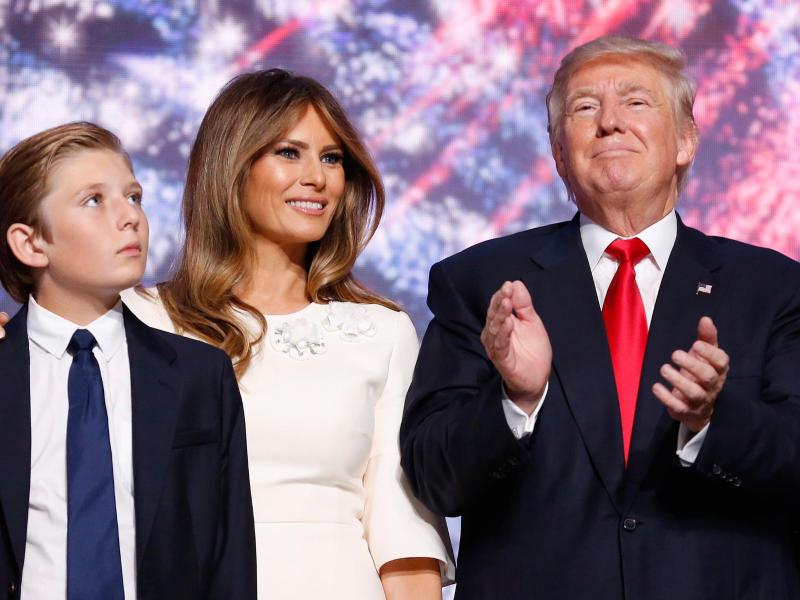 Trump zieht ohne Familie ins Weiße Haus: Melania und Sohn Barron bleiben vorerst in New York